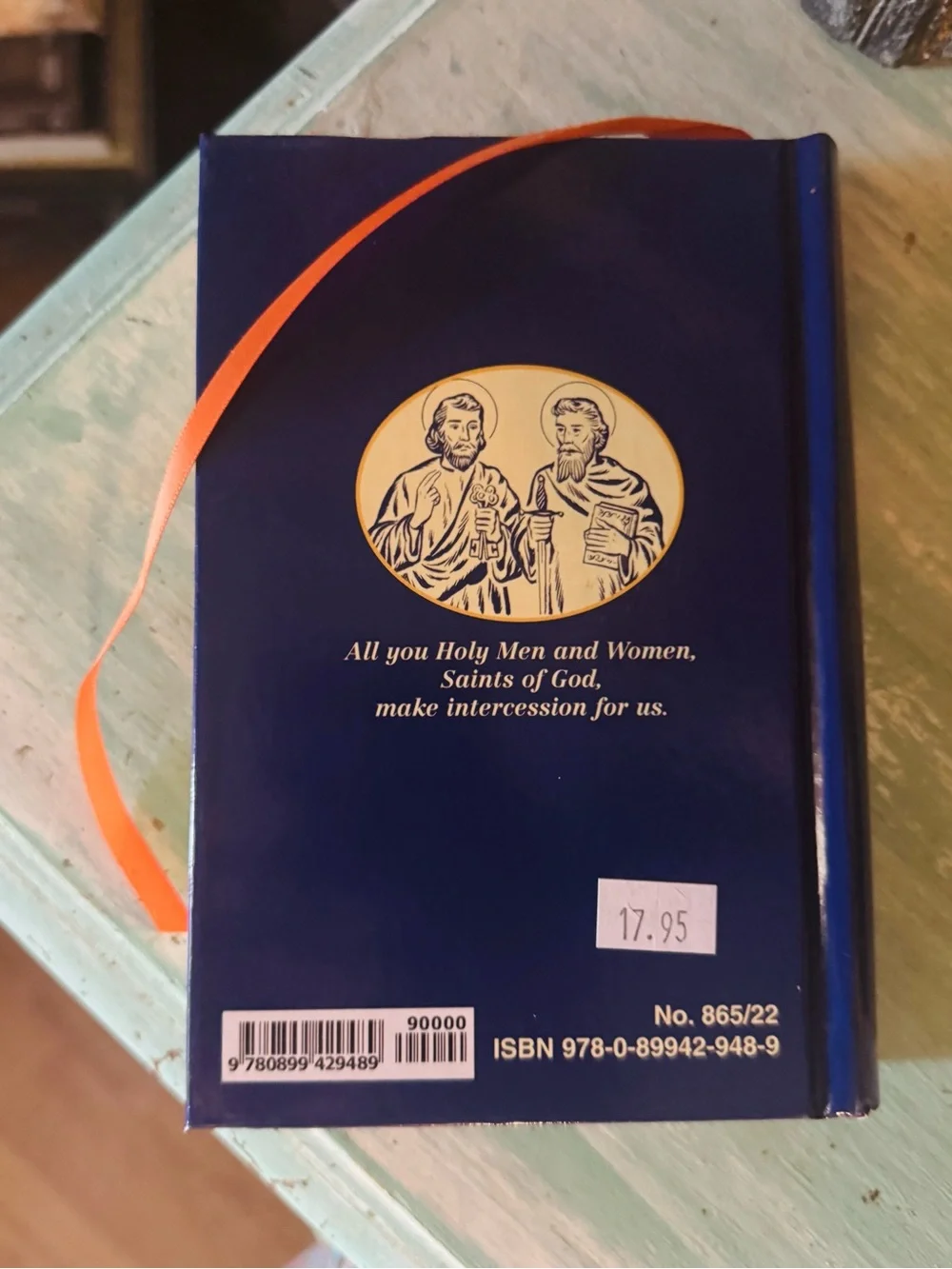 VTG Illustrated Lives of the Saints II - w/ gold coated pages & ribbon bookmark